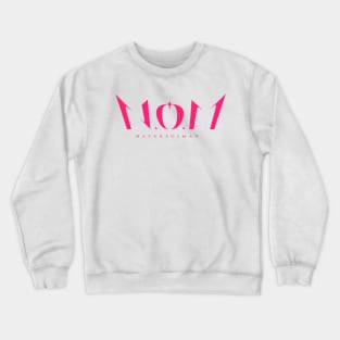 N.O.M Logo white Crewneck Sweatshirt